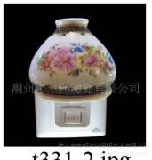 金边陶瓷小夜灯 光影之下的精致艺术